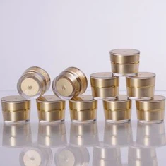 Pot de crema acrílica d'or de luxe